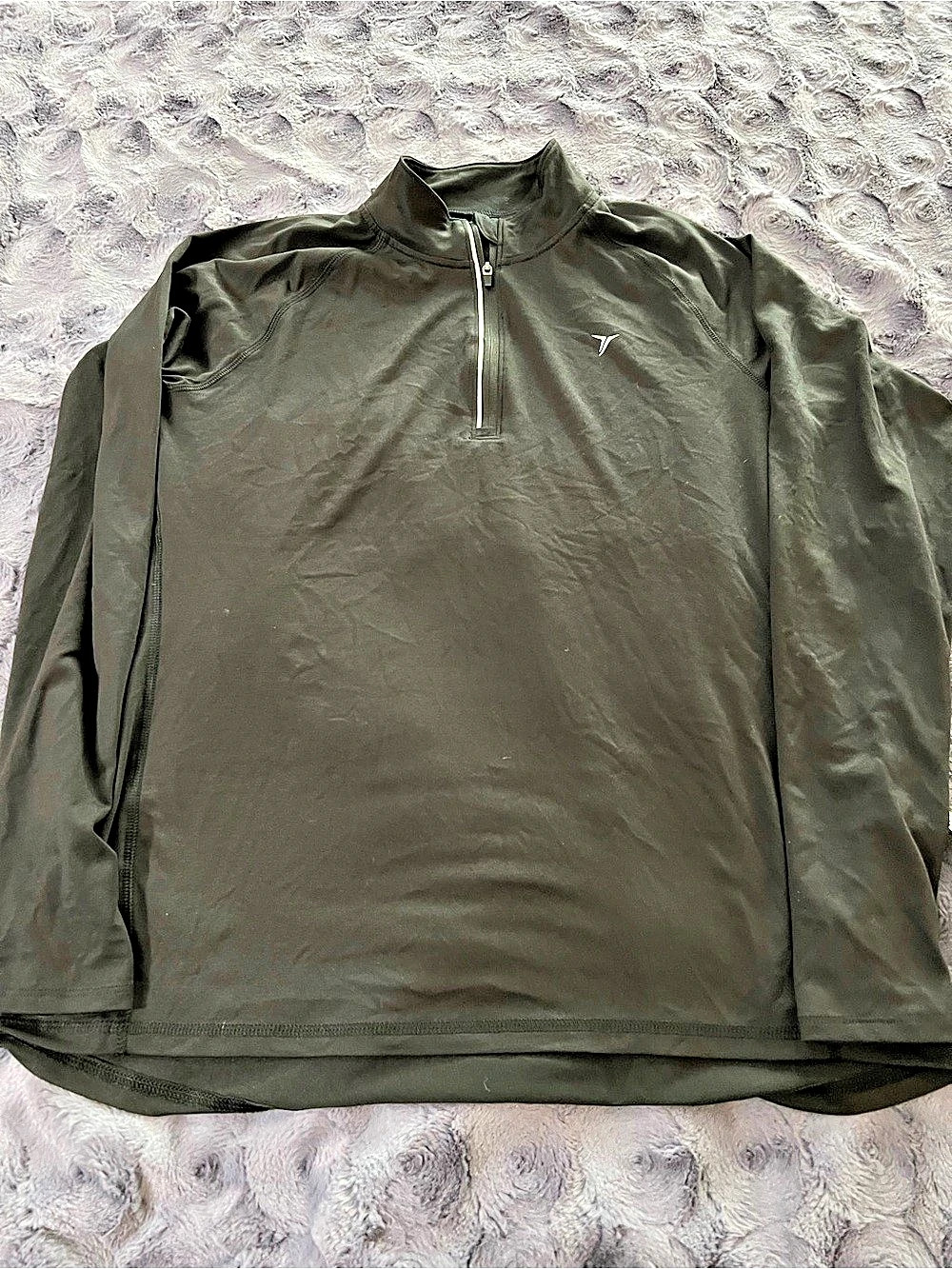 Black Old Navy GO-DRY Active 1/4-Zip Pullover Quarter-Zip Pullover Size Large Li
